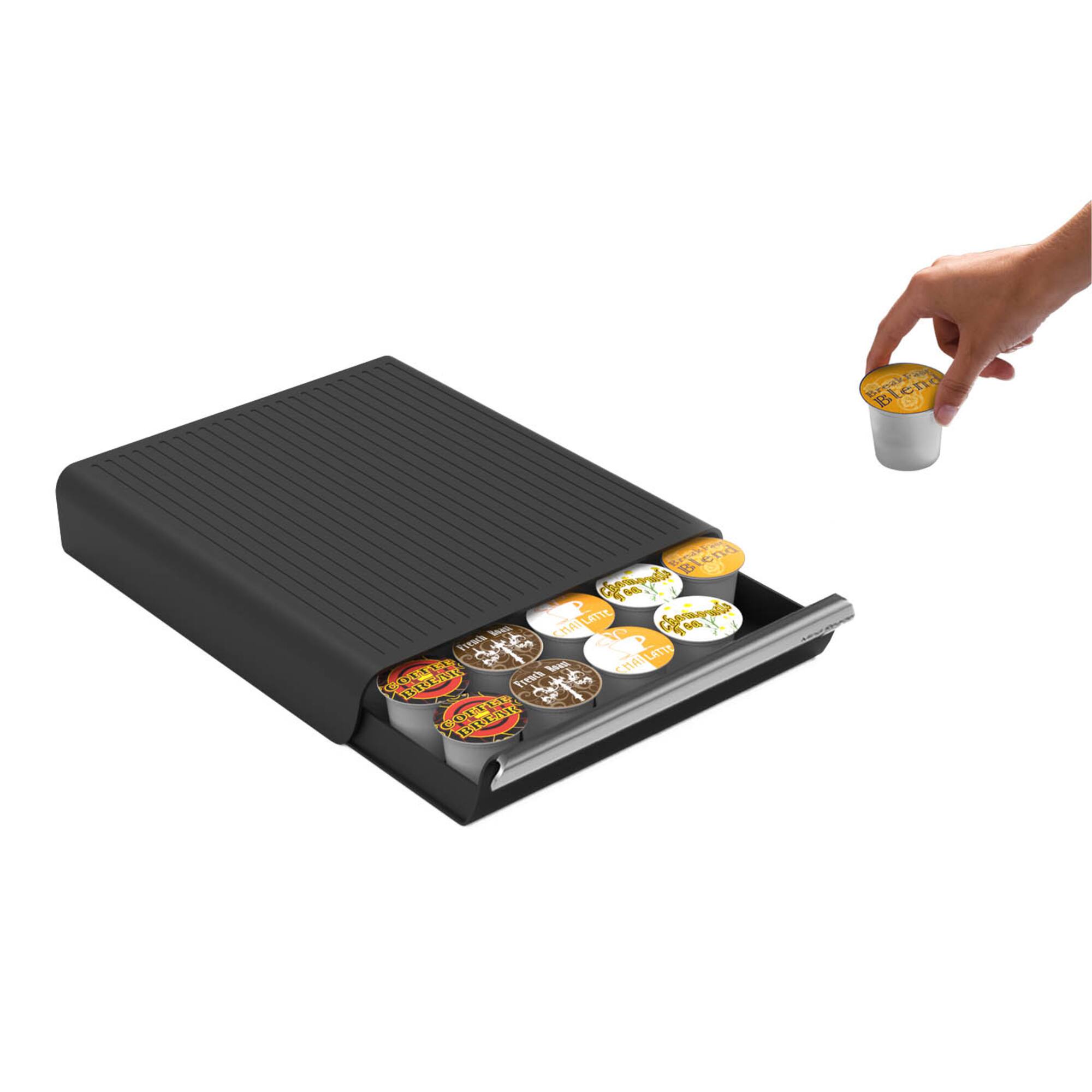 Mind Reader Black Single Serve Coffee Pod Drawer and Holder